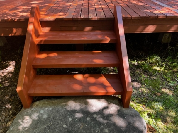 軽井沢　ウッドデッキ塗装