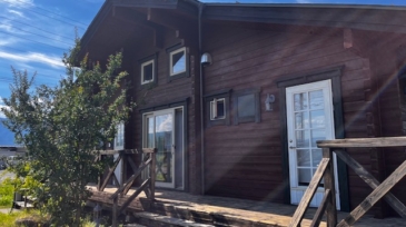 松本市　ログハウス塗り替え工事　別荘　キシラデコールフォレステージHS