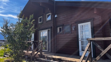 松本市　ログハウス塗り替え工事　別荘　キシラデコールフォレステージHS